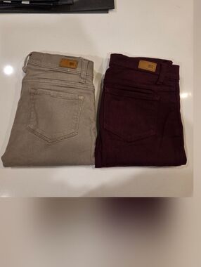 Duo RSQ Khaki and Burgundy Miami Jeggings
